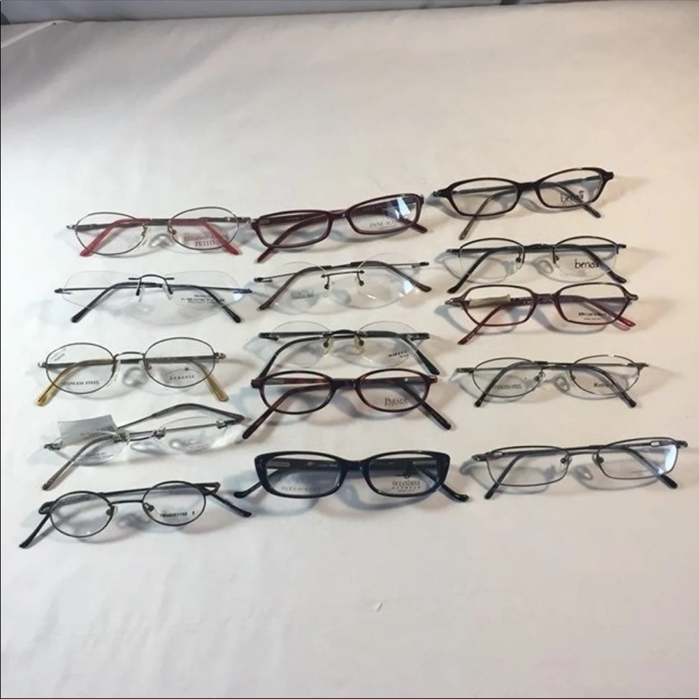 Lot 15 pr new clear lenses prescription glasses